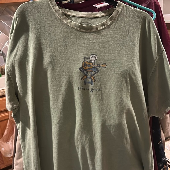 Life is Good Playing Guitar Tee - Picture 3 of 5